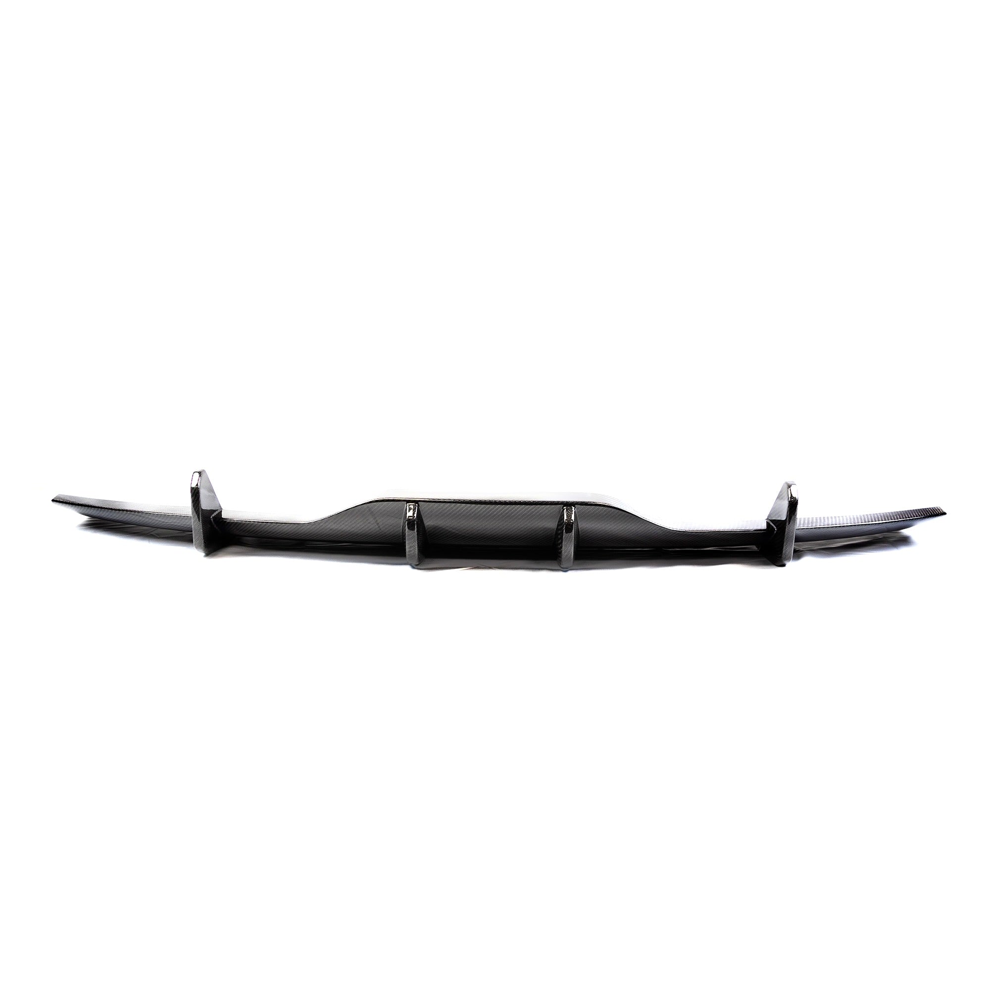 2021+ | Model S Viento Diffuser Overlay - Real Molded Carbon Fiber