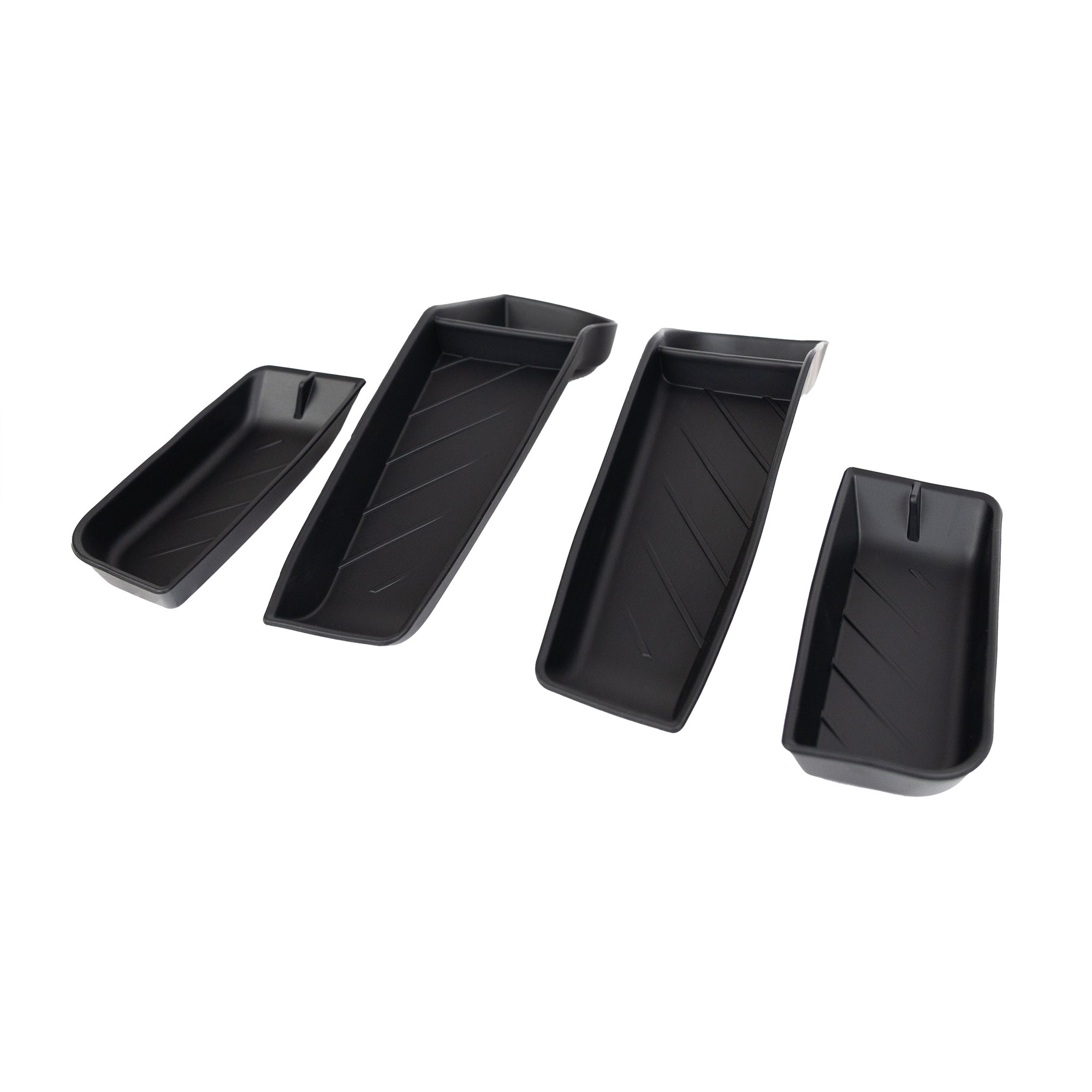 Model S Front Door Pocket Liner Organizers - Silicone Rubber (4 Pieces)