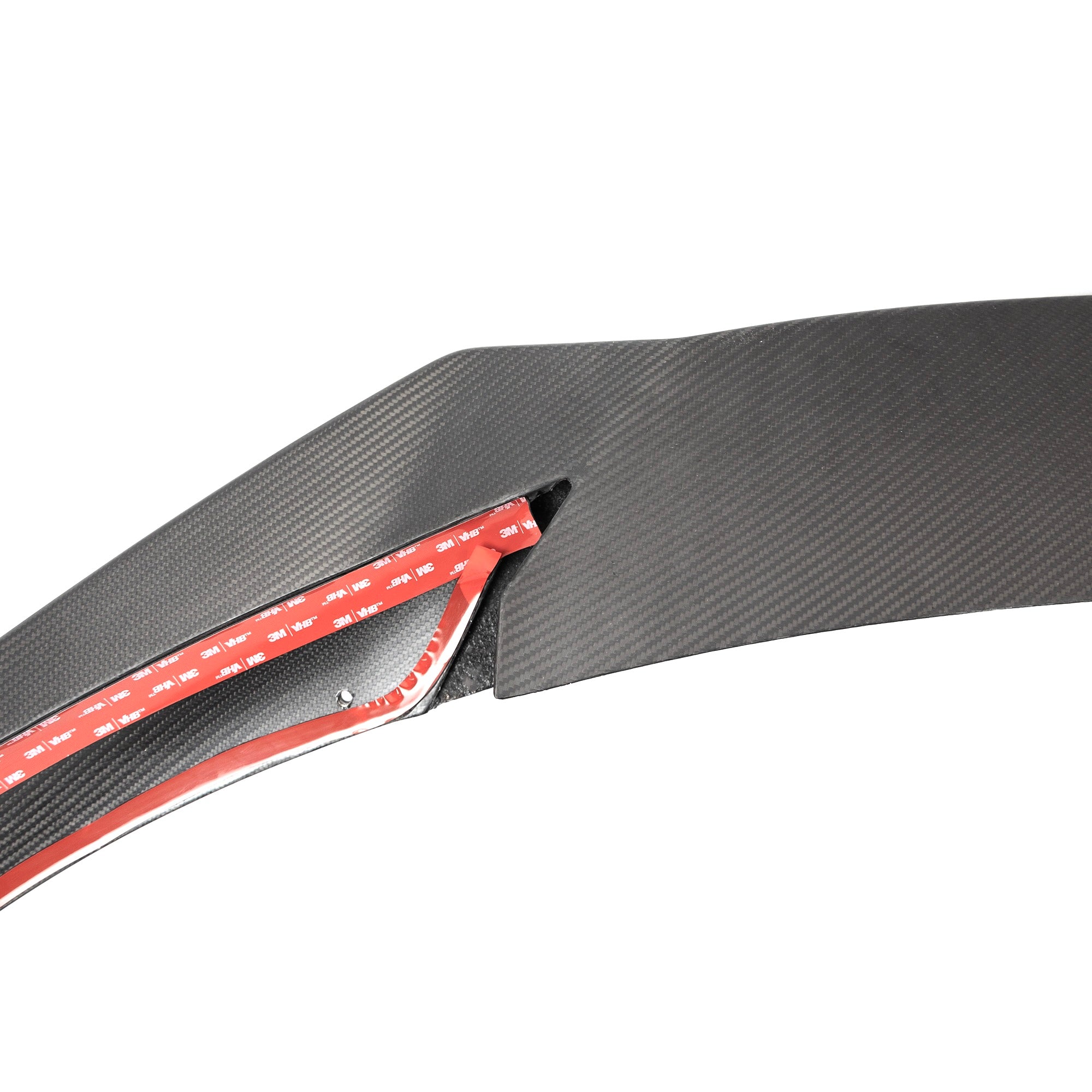 2021+ | Model S Viento Front Lip Spoiler - Real Molded Carbon Fiber