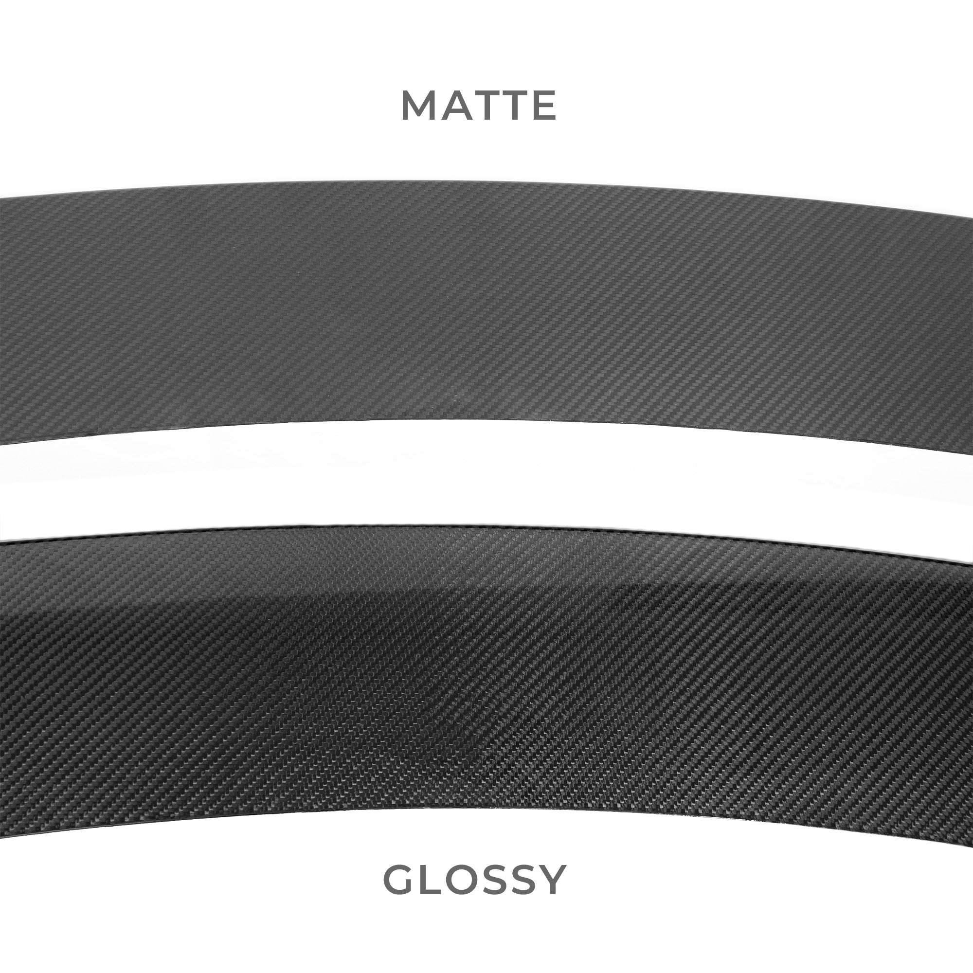 2021+ | Model S Viento Front Lip Spoiler - Real Molded Carbon Fiber