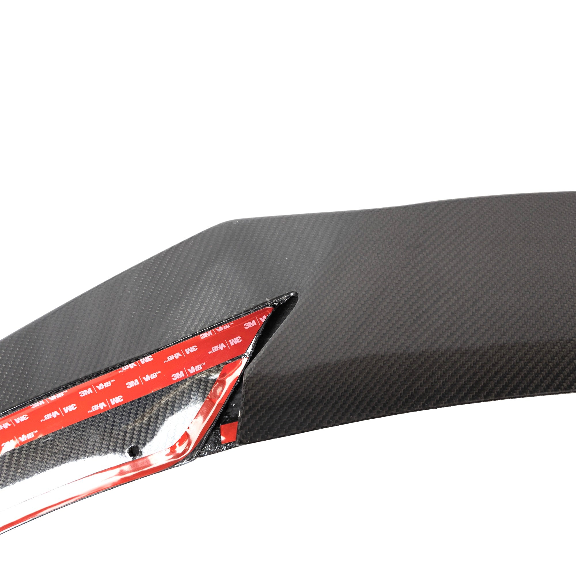 2021+ | Model S Viento Front Lip Spoiler - Real Molded Carbon Fiber