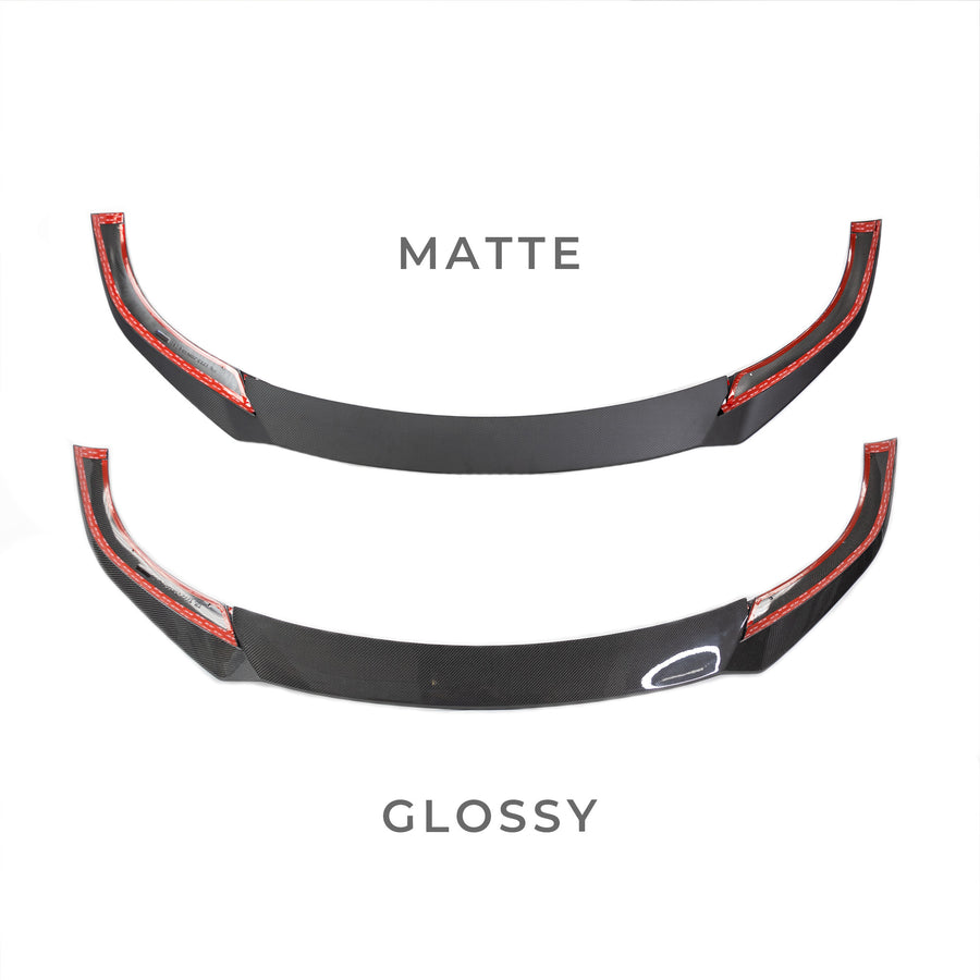 2021+ Model S Viento Front Lip Spoiler Real Molded Carbon Fiber