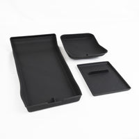 2021 + | Model S & X Center Console & Armrest Liner Kit (3 Pieces - Silicone Rubber)
