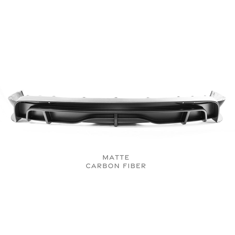 2022+ | Model X Colossal Rear Replacement Diffuser - Real Dry Molded Carbon Fiber