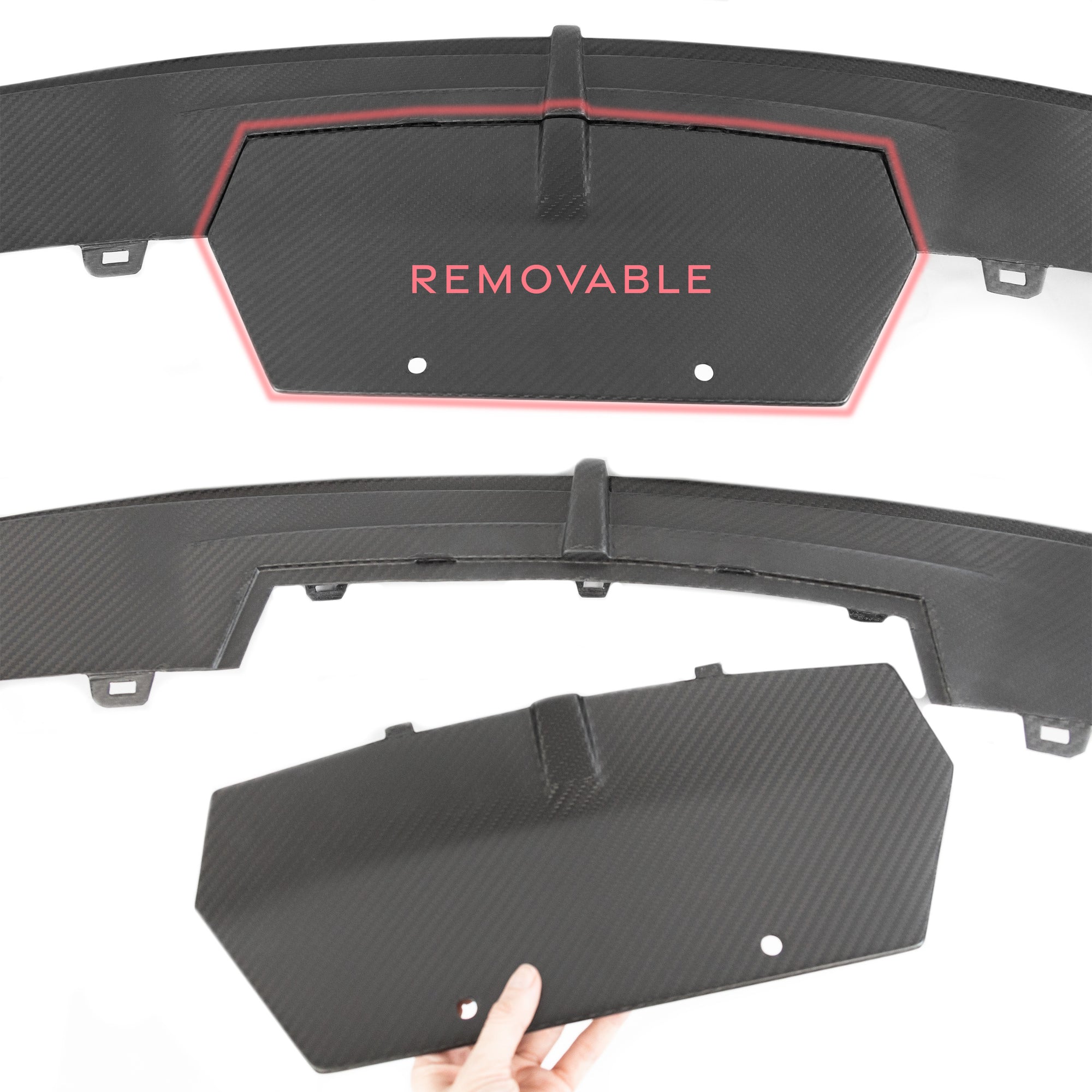 2022+ | Model X Colossal Rear Replacement Diffuser - Real Dry Molded Carbon Fiber