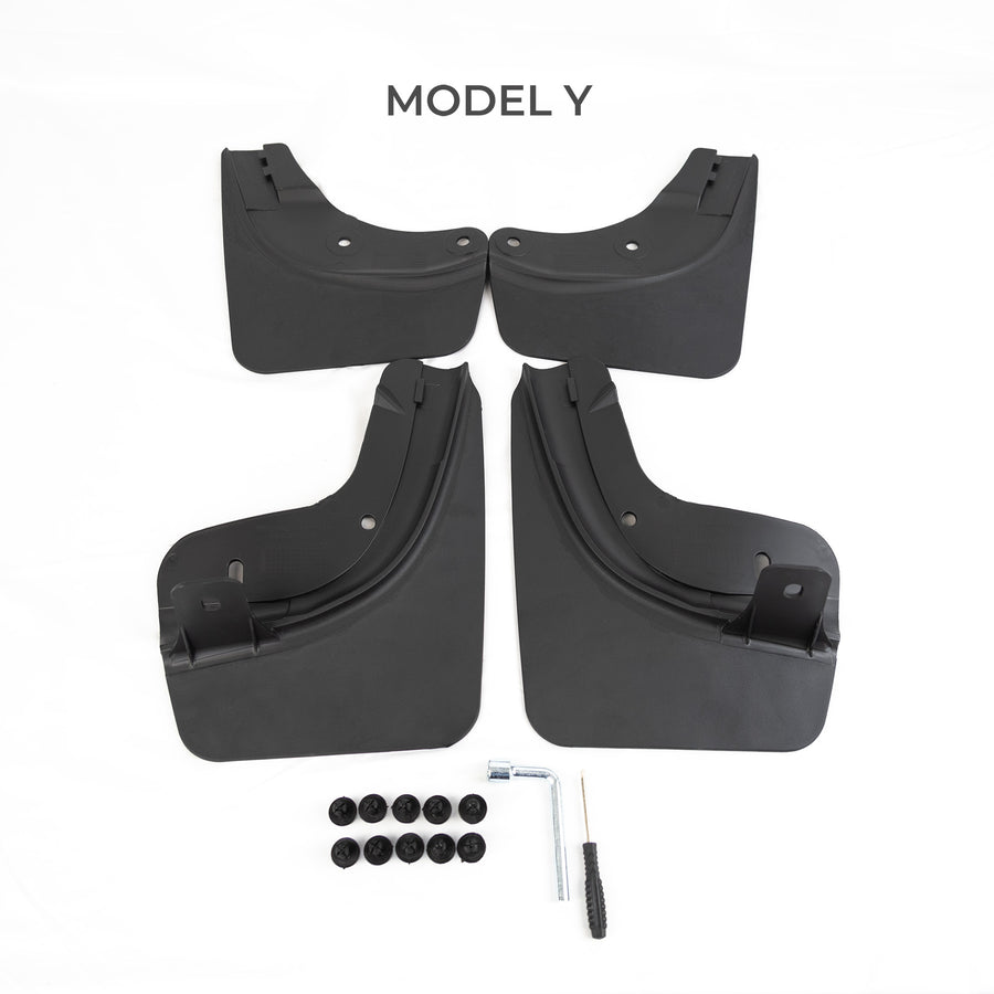 Model 3 & Y Mud Flaps Bendable & Flexible - Screwless (Gen. 2) - Set of 4