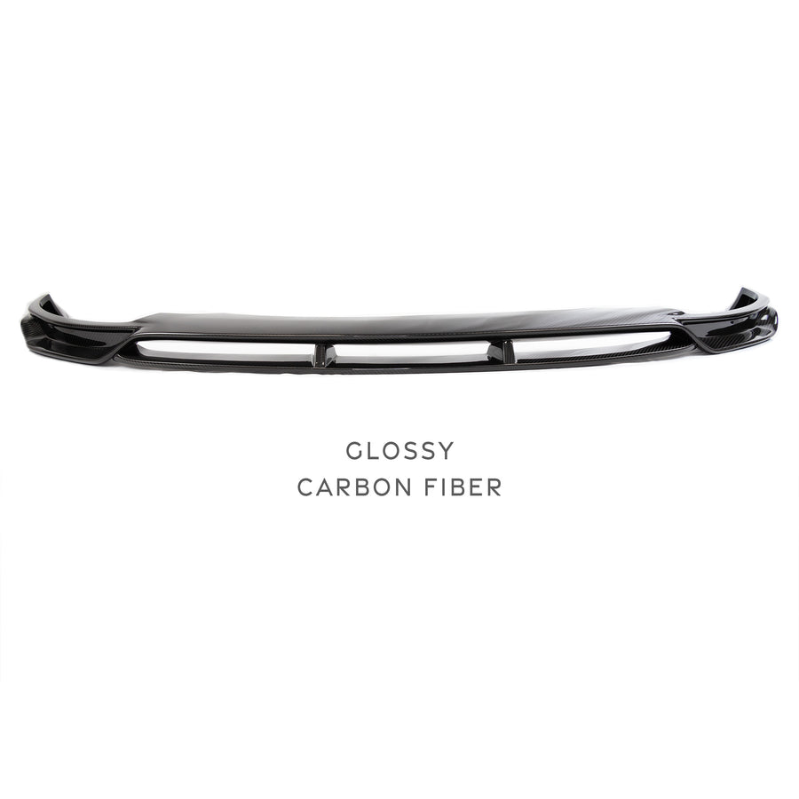 Model Y Viento Plus Front Lip Overlay Spoiler  - Real Dry Molded Carbon Fiber