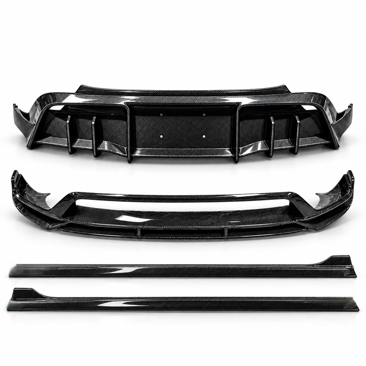 2026+ | Model Y Juniper Performance Model Colossal Full Body Kit - Real Dry Molded Carbon Fiber (4 Pieces)