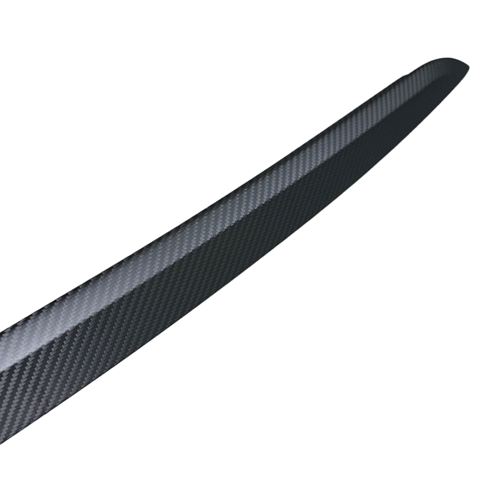Model X Tailgate Applique Overlay - Real Dry Molded Carbon Fiber