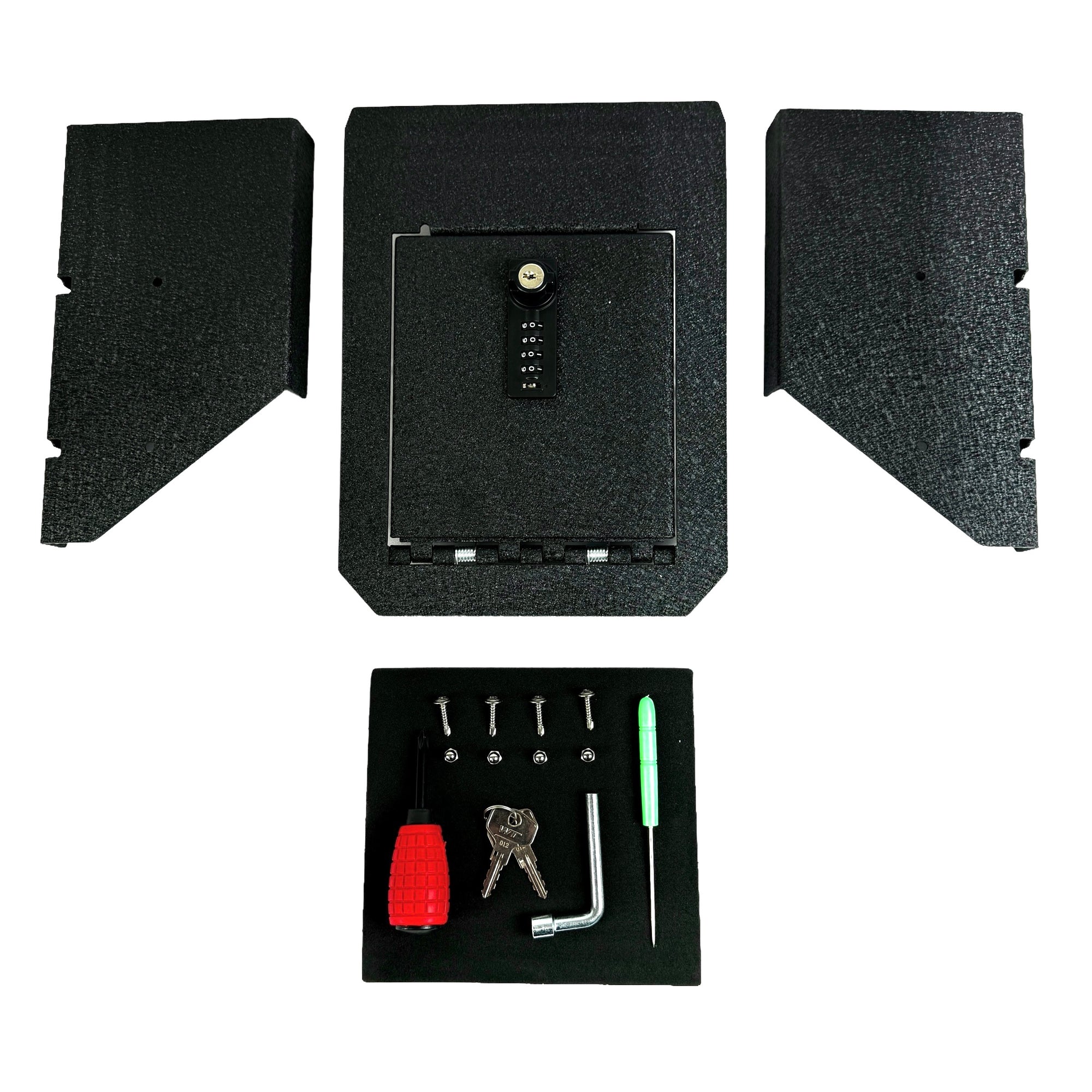 Cybertruck Center Console Dual Locking Safe - Key Locking and Combination