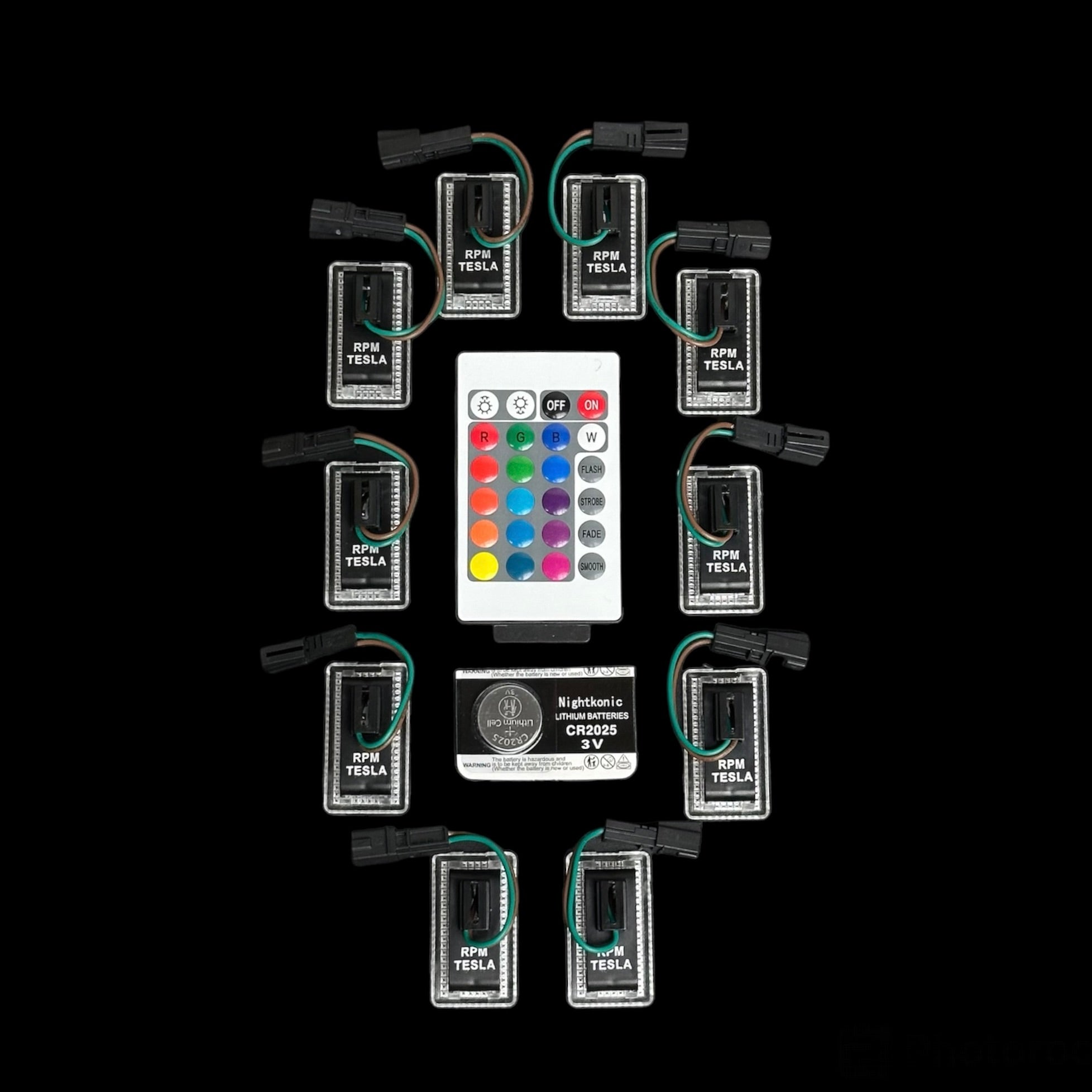 Cybertruck Interior & Door LED Colored Light Upgrade Kits - RGB-W with ...
