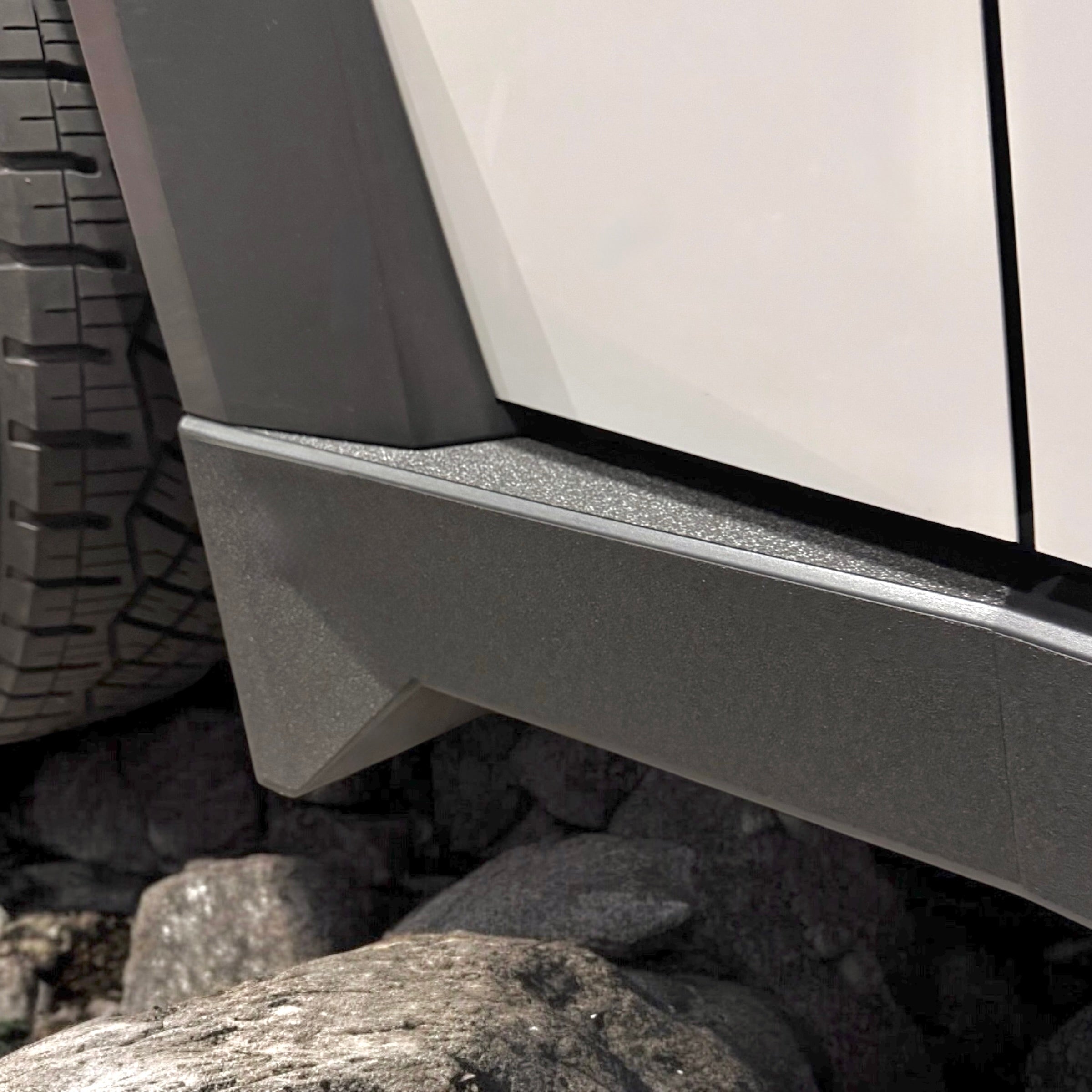 Cybertruck Rocker Panel Kit Textured Vinyl Armor (8 Pieces) Spray-On B ...