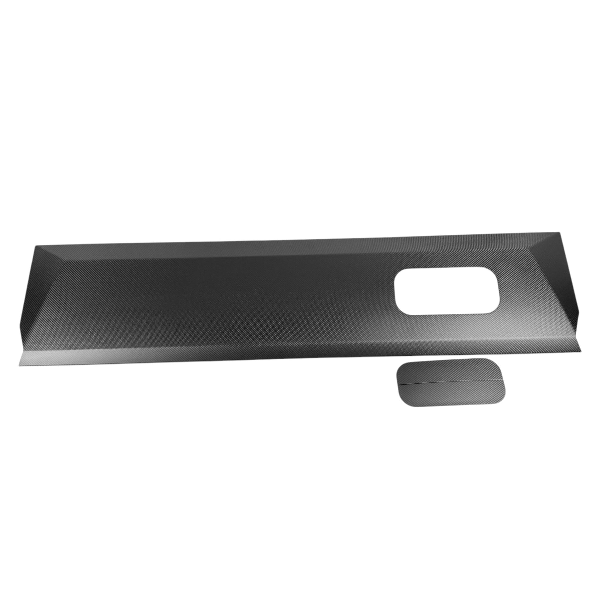 Cybertruck Top Upper Dashboard Overlay - Real Dry Molded Carbon Fiber