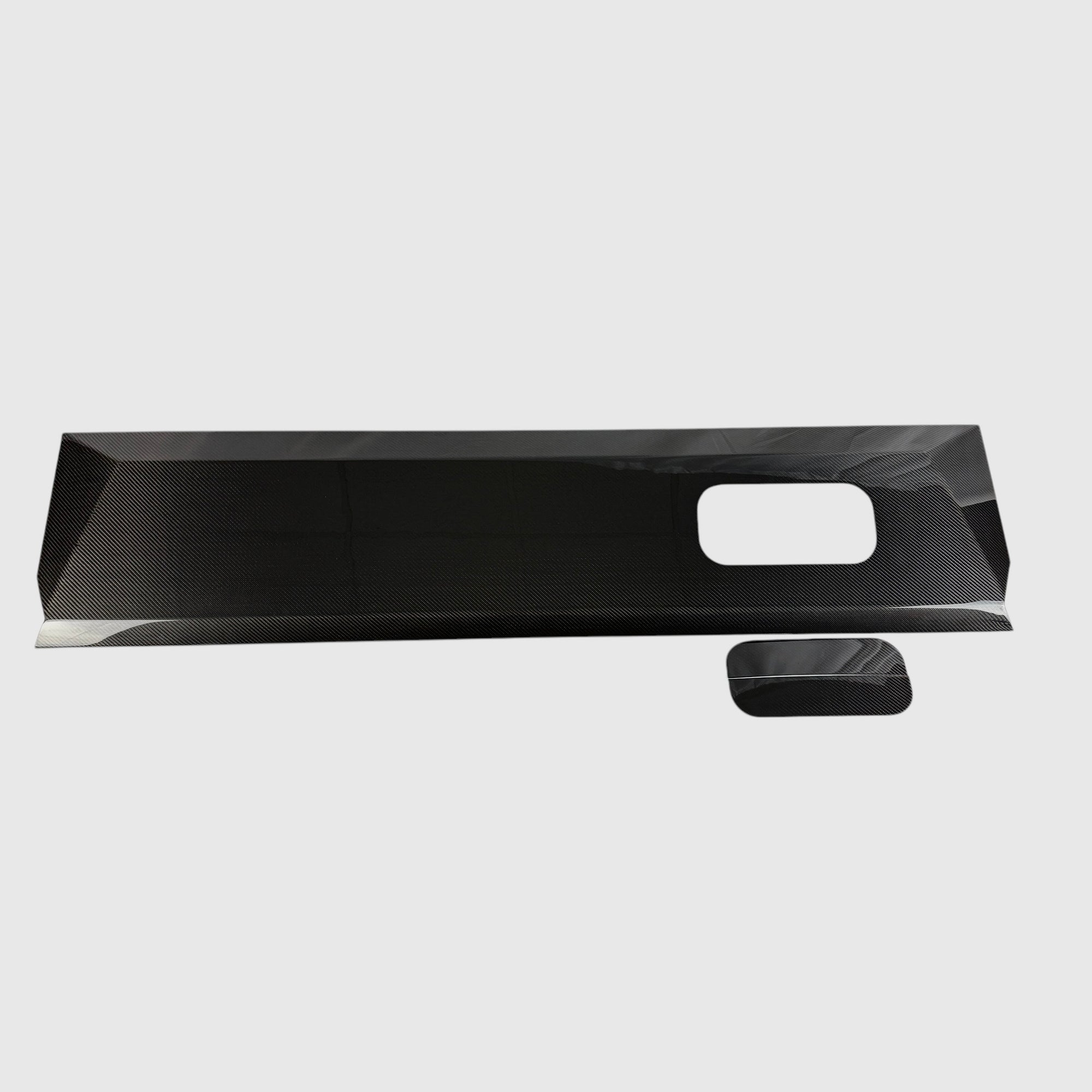 Cybertruck Top Upper Dashboard Overlay - Real Dry Molded Carbon Fiber