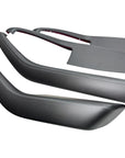 2026+ | Model Y Juniper Refreshed "Plain Weave" (Performance Look) Door Armrest Panel Overlays (4 Pieces) - Real Dry Molded Carbon Fiber
