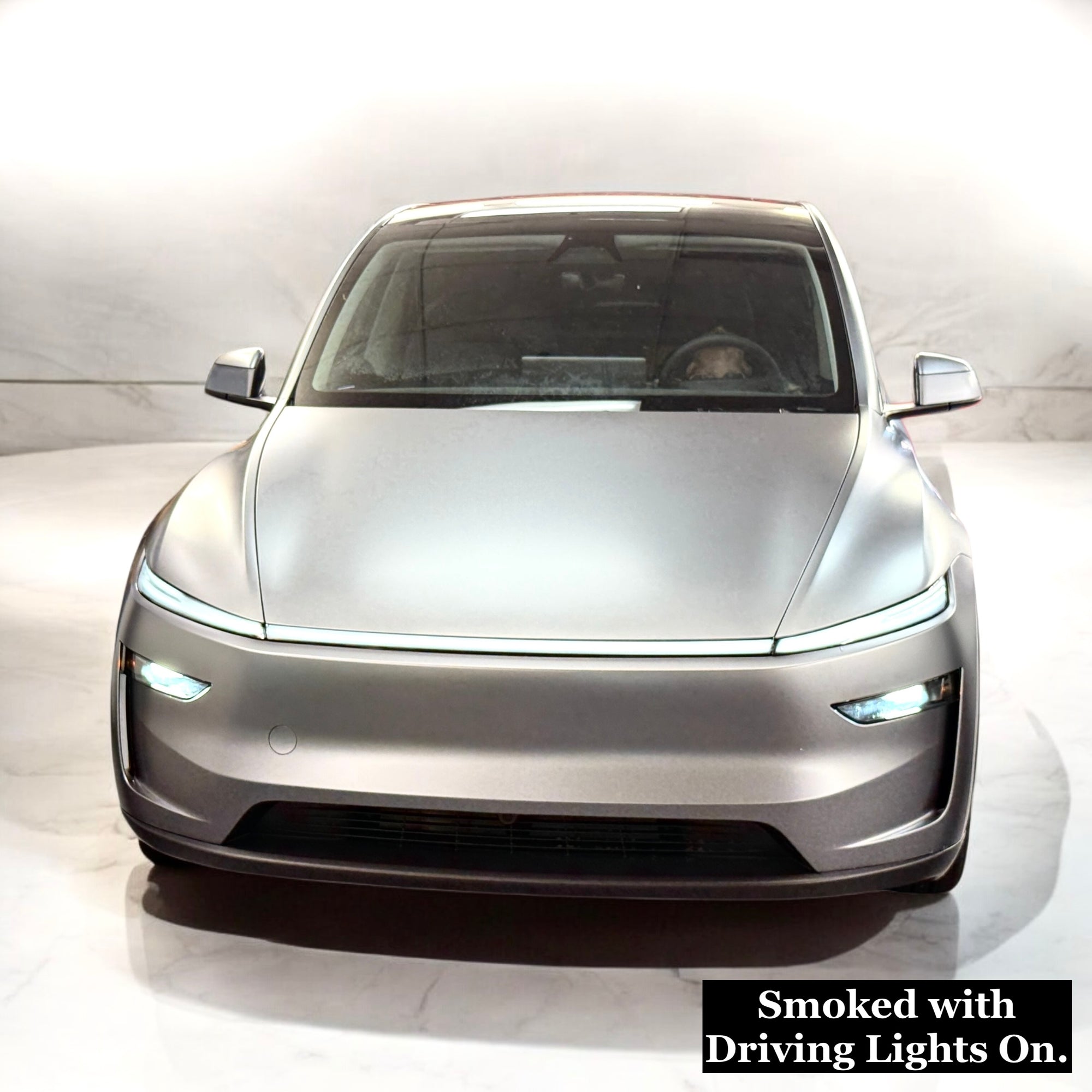 2025+ | Model Y Refreshed Light-bar &amp; Headlight Protection Film Kit - Clear or Smoked