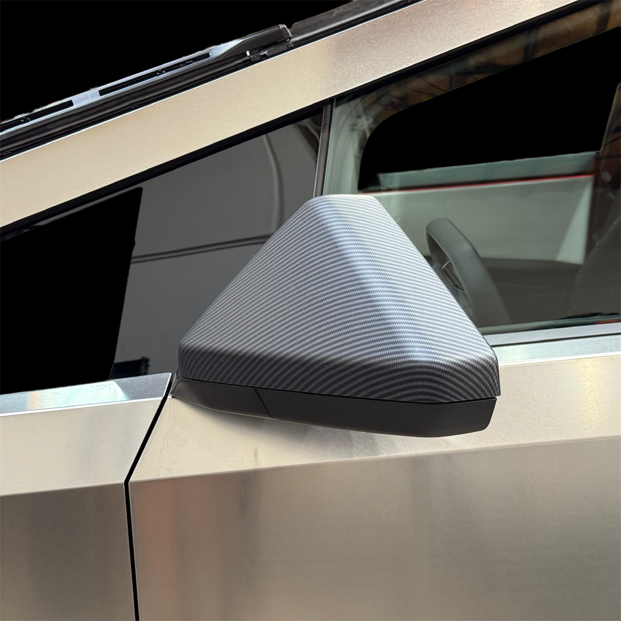 Cybertruck Side View Mirror Caps Covers ABS Plastic (1 Pair