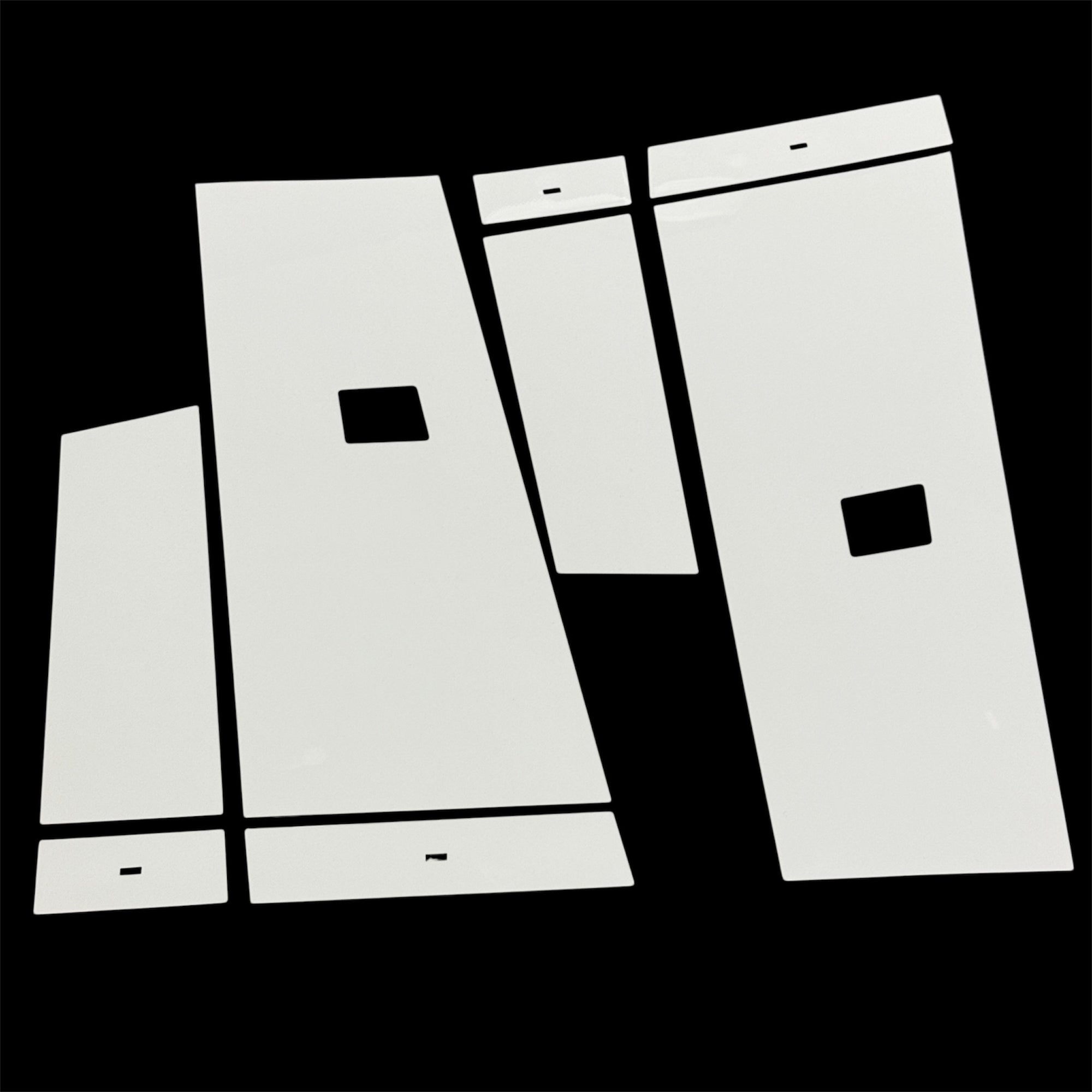 Cybertruck B &amp; C Pillar Overlays (Vinyl / PPF Protection) - Variety (8 Pieces)