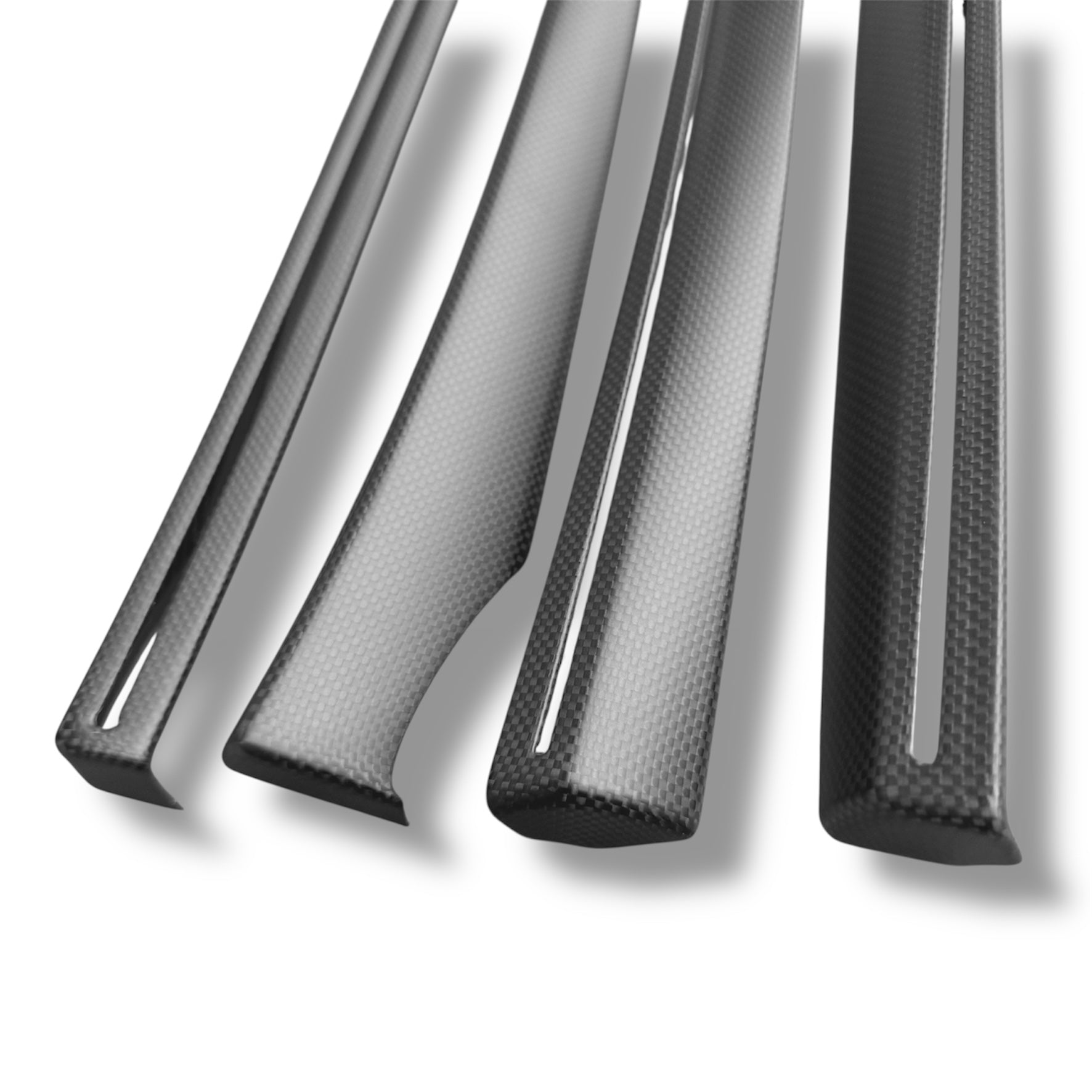 2026+ | Model Y Juniper Refreshed &quot;Plain Weave&quot; (Performance Look) Full Interior Carbon Fiber Kit Bundles (17 Pieces) - Real Dry Molded Carbon Fiber (Copy)