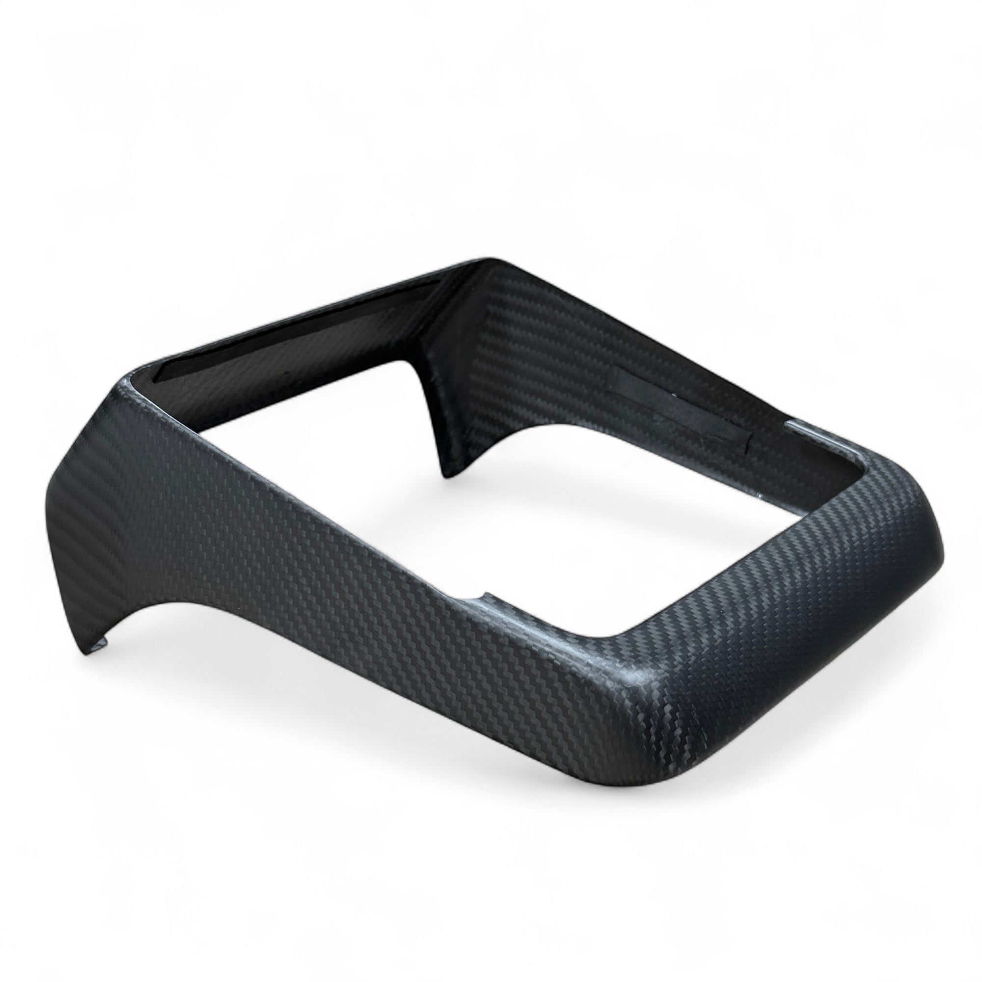 2026+ | Model Y Juniper Refreshed Backseat Screen Display Overlay Frame - Real Dry Molded Carbon Fiber