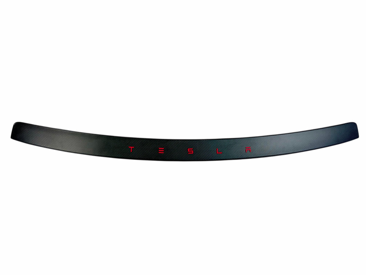 Red Molded Rpm 2026+ | Model Y Juniper Refreshed Tailgate Applique - Real Dry Molded ...