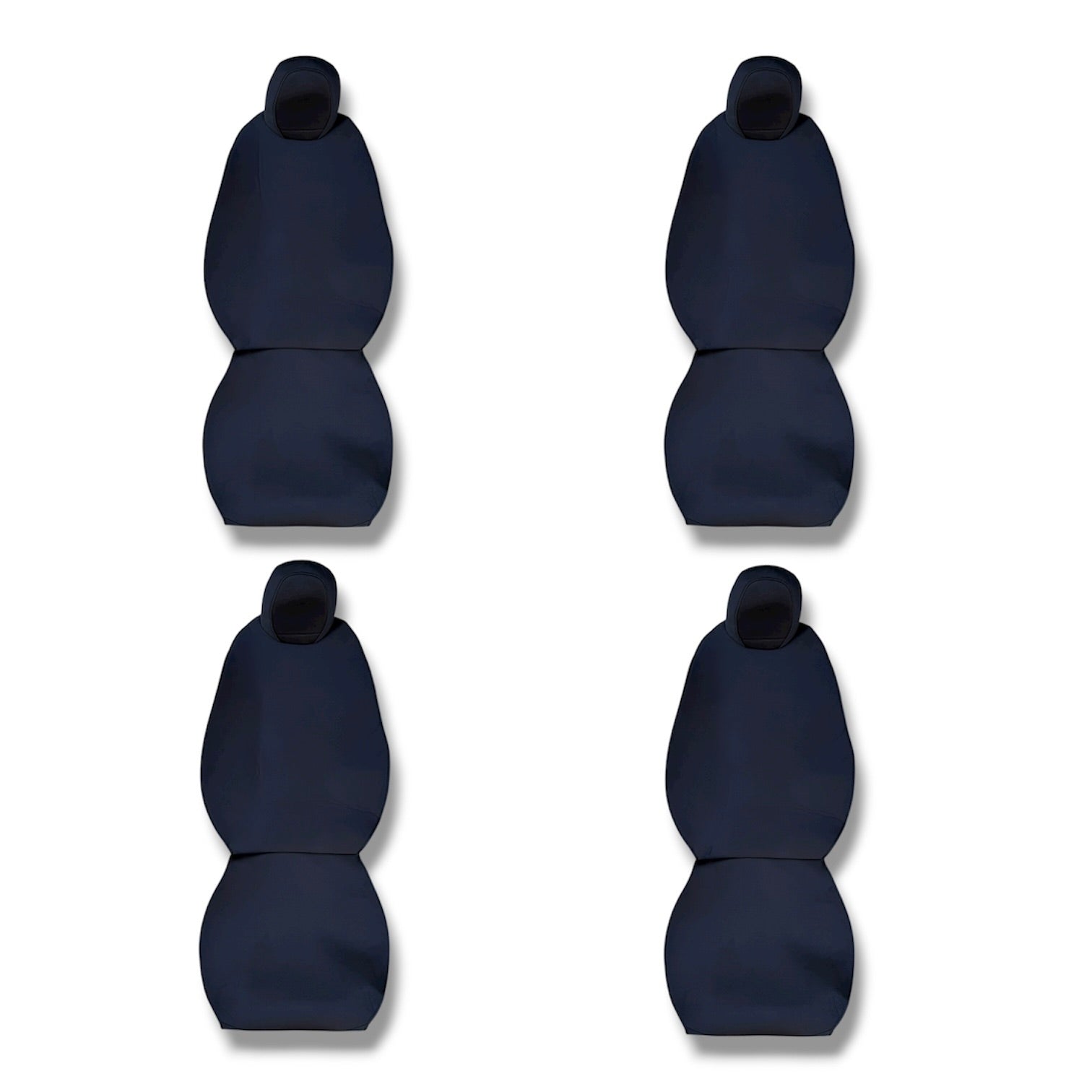Tesla Waterproof Neoprene Rubber Seat Covers (1 Pair) - Black