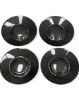 2026+ | Model S - 21" Velarium Center Wheel Hubs - Real Molded Carbon Fiber- (Set of 4)