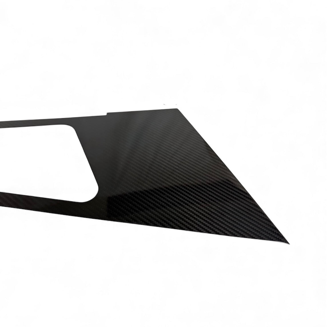 Cybertruck A-Pillar Full Corner Window Overlay (1 Pair) - Real Dry Molded Carbon Fiber