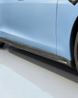 2021+ | Model S Colossal Side Skirt Overlays (1 Pair) - Real Dry Molded Carbon Fiber