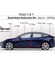 Model 3 & Y Road Noise Reduction Kit - Gen. 2 (10 Pieces)
