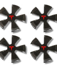 2026+ | Model Y Performance 21’’ Arachnid 2.0 Center Wheel Hubs - Real Molded Carbon Fiber- (Set of 4)