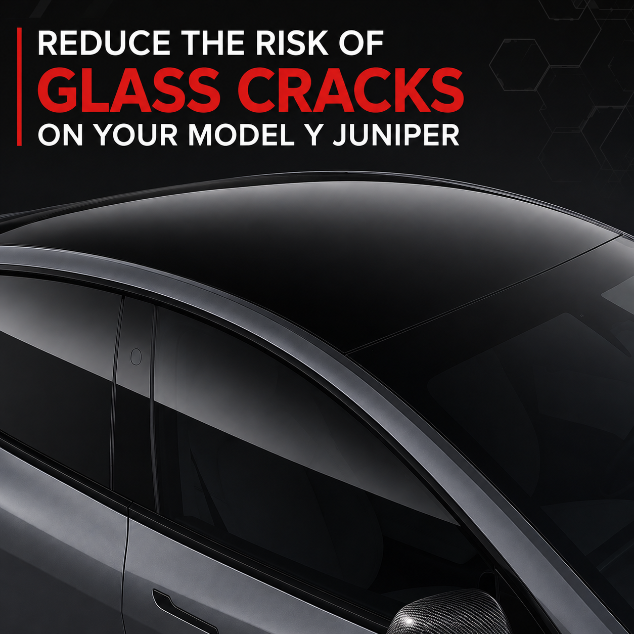 2026+ | Model Y Juniper Exterior Tinted Sunroof Protection Film Kit - 9 Mil Thick TPU/EPU FIlm