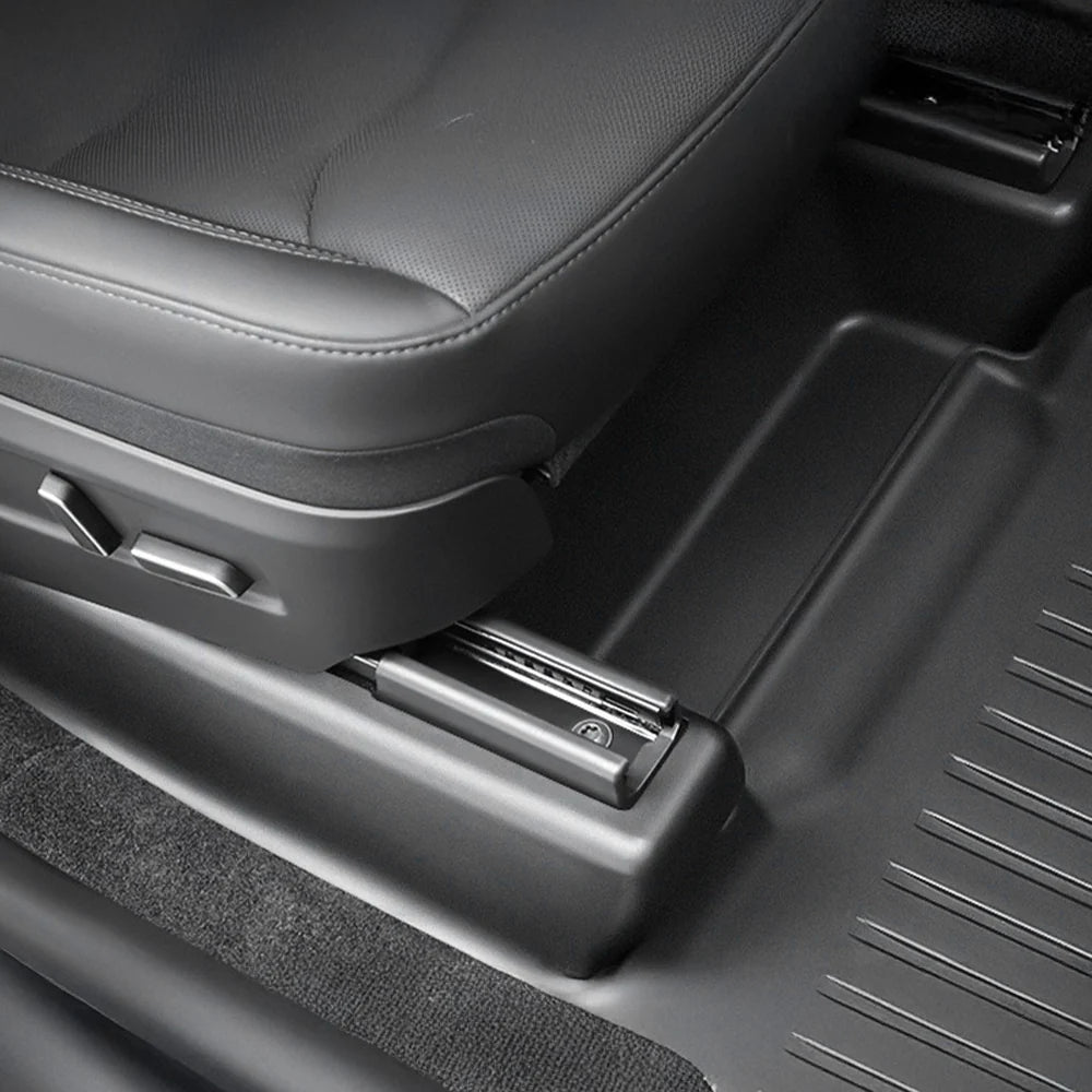 2026+ | Model Y Juniper Front &amp; Rear Seat Slide Rail Protection Cover Kit - (5 Piece Kit For 5 Seater)