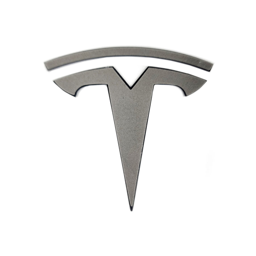 Model Y Replacement TESLA T Logo Emblems for Hood & Trunk (1 Pair, 4 Pieces)