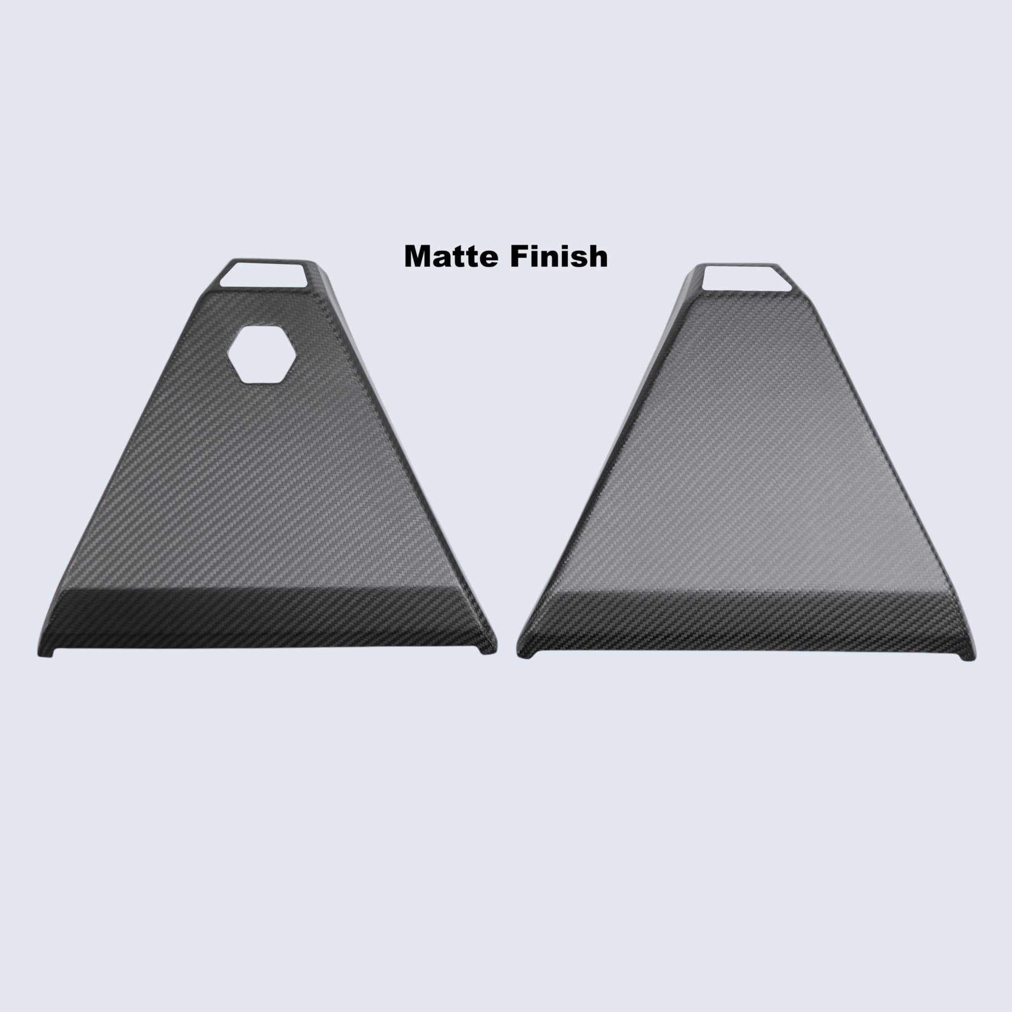 Cybertruck Rearview Mirror Delete &amp; Full Overlay Gen. 2 - Real Dry Molded Carbon Fiber