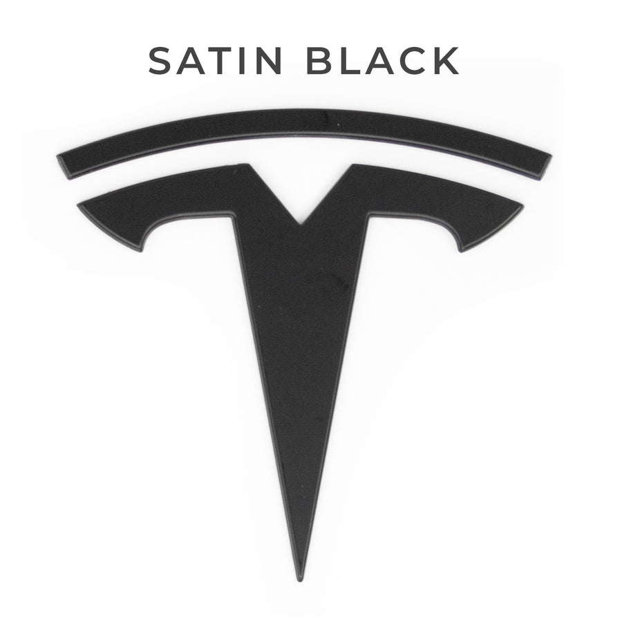Tesla Model 3 Rear Trunk Emblem – Matte Black ‘T’ Badge, OEM Upgrade (1494950-00-A)