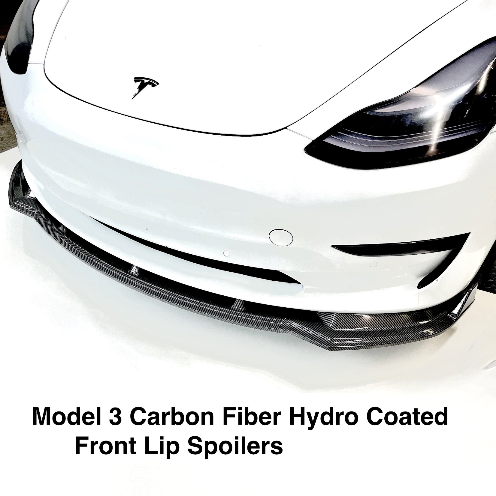 2017-2023 | Model 3 Front Lip Spoiler ABS Plastic (3 Pieces) - Variety*