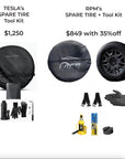 Cybertruck Spare Wheel & Tire Kit with Cover, Strap, Tool Kit & Hydraulic Jack