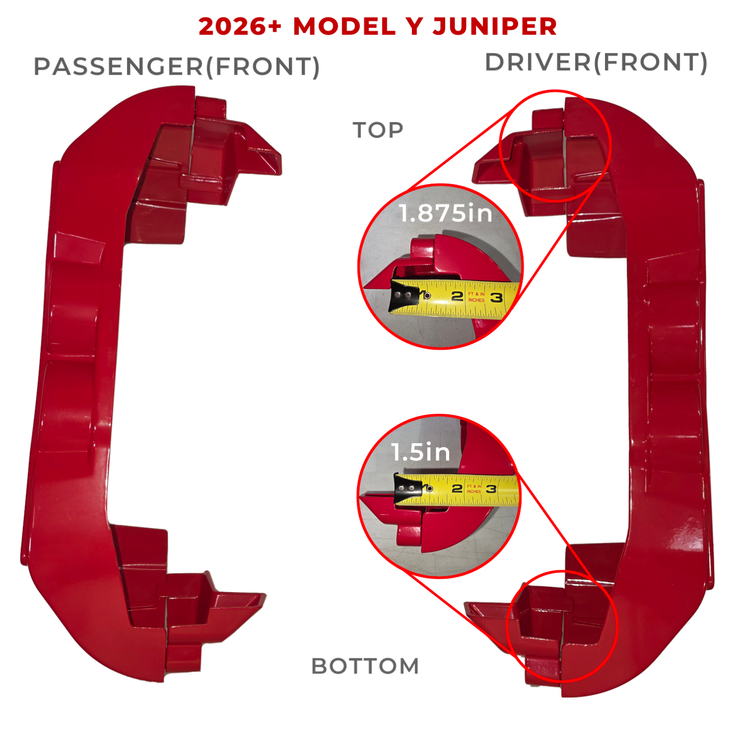 2020+ | Model Y Performance Look Brake Caliper Cover Set, Precision Bolt-On (Version 3.0) - Variety*