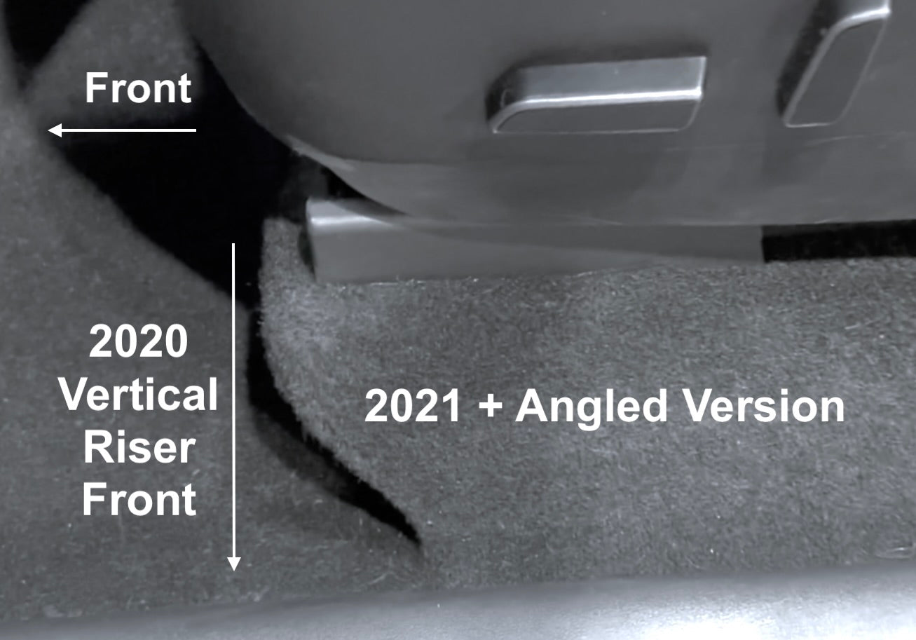 2020-2024 | Model Y Front &amp; Rear Seat Slide Rail Protection Cover Kit - (7 Piece Kit For 5 Seater)