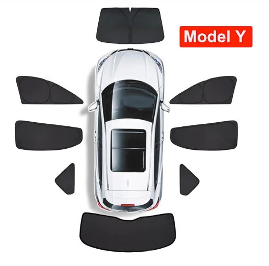 Model 3 & Y Full Interior Sunlight Block Out Kit (7-8 Pieces)