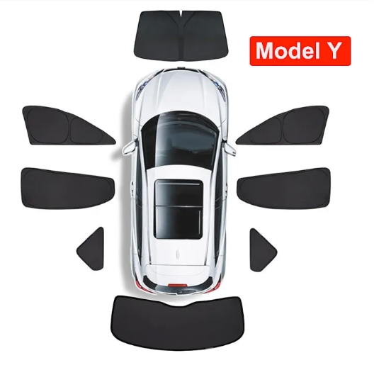 Model 3 & Y Full Interior Sunlight Block Out Kit (8-9 Pieces)