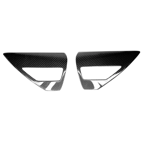 2023+ | Model X Charging Port Overlay (1 Pair) - Real Dry Molded Carbon Fiber
