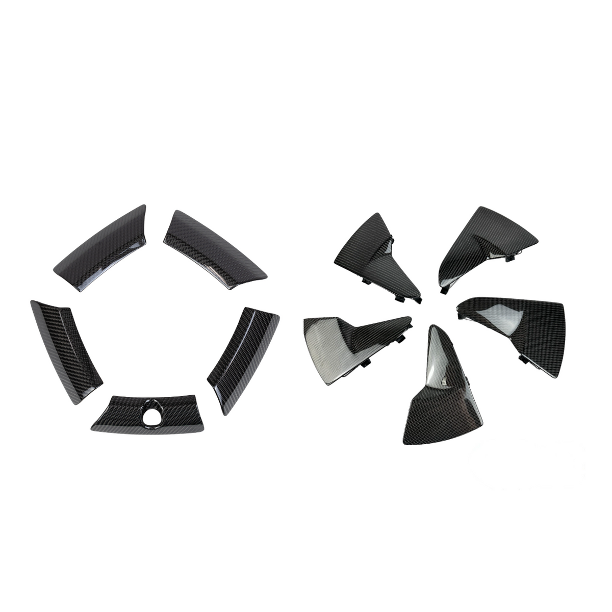 Car Rims Insert 2024+ | Model 3 Performance 20β Warp Wheel Carbon Fiber Outer & Inner ...