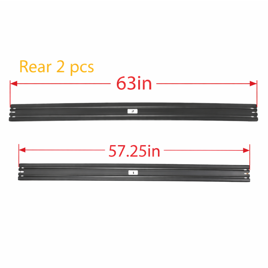 Cybertruck Roof Rack Crossbars - Front/Rear (2 or 4 Pieces)