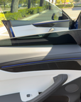 2026+ | Model Y Juniper Refreshed Performance Style Door Panel Trim Overlays - Real Dry Molded Carbon Fiber (2x2 Twill)