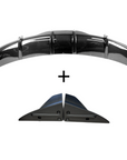 2021+ | Model S Viento Diffuser Overlay & Flanges (3 Pieces) - Real Molded Carbon Fiber