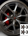 2026+ | Model Y Performance 21’’ Arachnid 2.0 Center Wheel Hubs - Real Molded Carbon Fiber- (Set of 4)