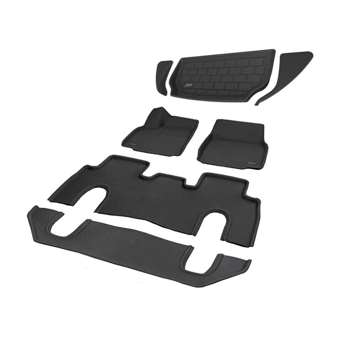 2022+ | Model X 6 Seater - 3D MAXpider KAGU Floor &amp; Cargo Mats - Row 1, 2, &amp; 3 and Trunk/Frunk