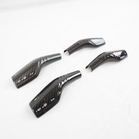 Model 3 & Y Turn Signal Stalk Covers Threaded Style - Real Molded Carbon Fiber (1 Pair)